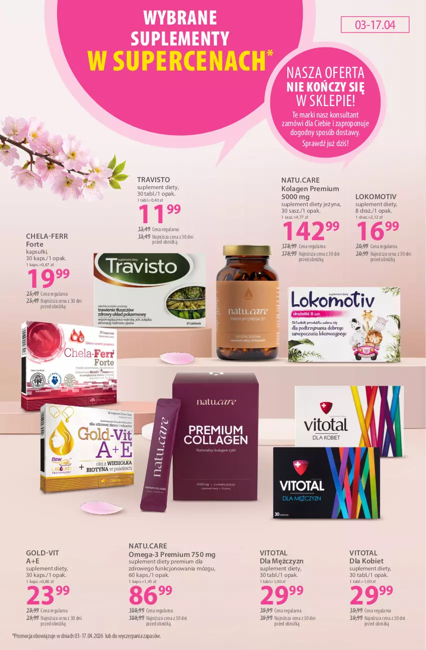 Gazetka promocyjna Hebe - Gazetka - ważna 03.04 do 17.04.2026 - strona 16 - produkty: Kolagen, Omega-3, Suplement diety