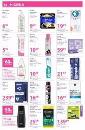 Gazetka promocyjna Hebe - Gazetka - Gazetka - ważna od 17.04 do 17.04.2026 - strona 14 - produkty: Balsam po goleniu, Elektryczna szczoteczka, Gillette Venus, Nivea Men, Philips OneBlade, Gin, Philips, Dezodorant, Biorepair, Szczoteczka do zębów, Str8, Wilkinson Sword, Adidas, Tampony, Dove, Lack, Venus, Cleanic, Always, Podpaski, Gillette, Elmex, O.B., Antyperspirant, Always Ultra, Nivea, Szczoteczka, Control