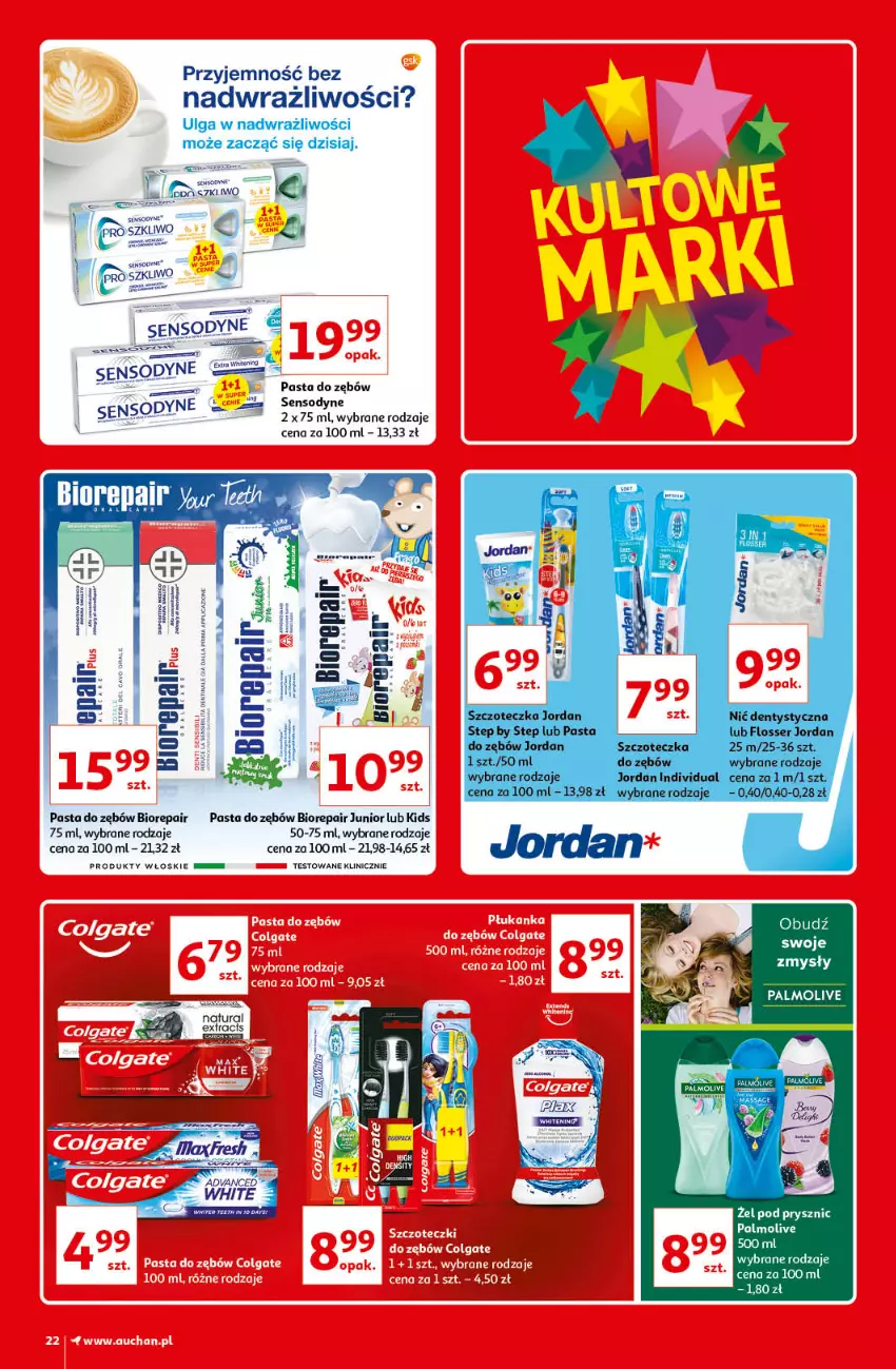 Gazetka promocyjna Auchan - Kultowe marki Hipermarkety - ważna 08.04 do 14.04.2021 - strona 22 - produkty: Biorepair, Fa, LG, Pasta do zębów, Sensodyne