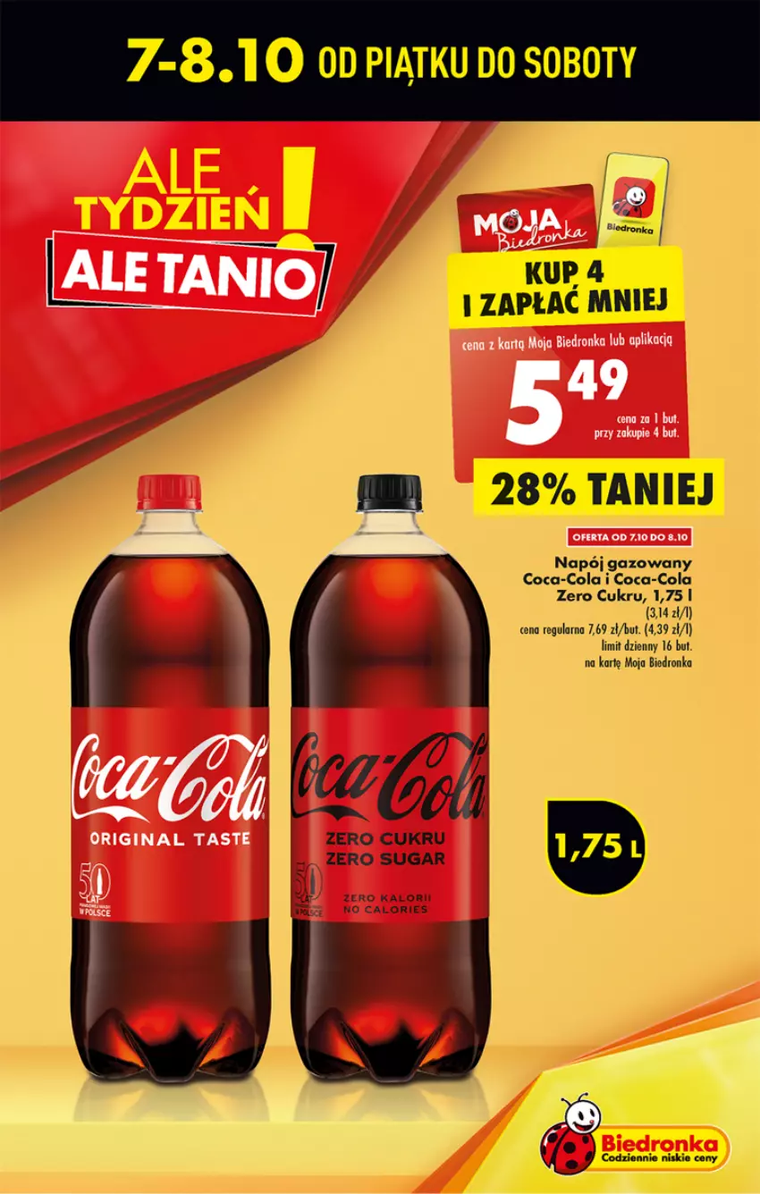 Gazetka promocyjna Biedronka - W tym tygodniu - ważna 06.10 do 12.10.2022 - strona 9 - produkty: Coca-Cola, Napój, Napój gazowany