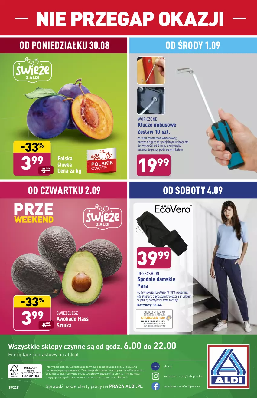 Gazetka promocyjna Aldi - ważna 01.09 do 04.09.2021 - strona 12 - produkty: Fa, Gra, Spodnie