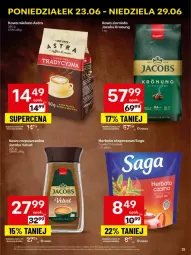 Gazetka promocyjna Delikatesy Centrum - Franczyza DC26 Poniedziałek - Gazetka - ważna od 29.06 do 29.06.2025 - strona 25 - produkty: Rum, Kawa ziarnista, Saga, Kawa mielona, Kawa, Herbata