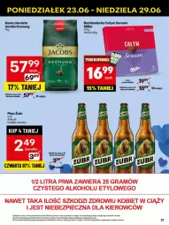Gazetka promocyjna Delikatesy Centrum - Franczyza DC26 Poniedziałek - Gazetka - ważna od 29.06 do 29.06.2025 - strona 27 - produkty: Piwo, Rum, Kawa ziarnista, Kawa, Jacobs