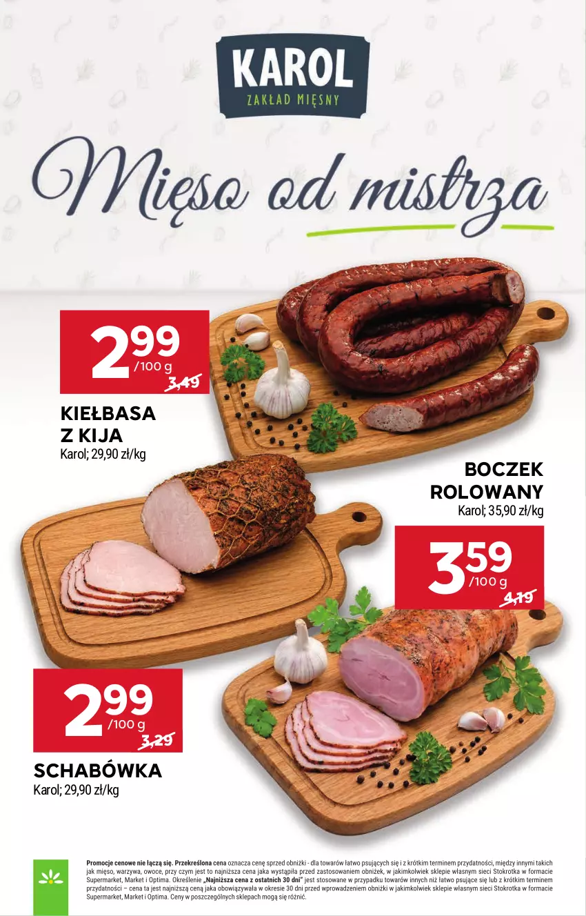 Gazetka promocyjna Stokrotka - Market - ważna 24.09 do 30.09.2026 - strona 17 - produkty: Boczek, Kiełbasa
