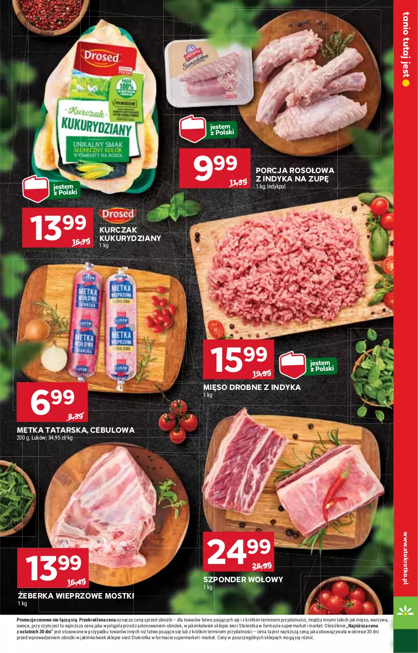 Gazetka promocyjna Stokrotka - Supermarket - ważna 19.09 do 25.09.2024 - strona 7 - produkty: HP, Kurczak, Metka tatarska, Mięso, Por, Szponder wołowy