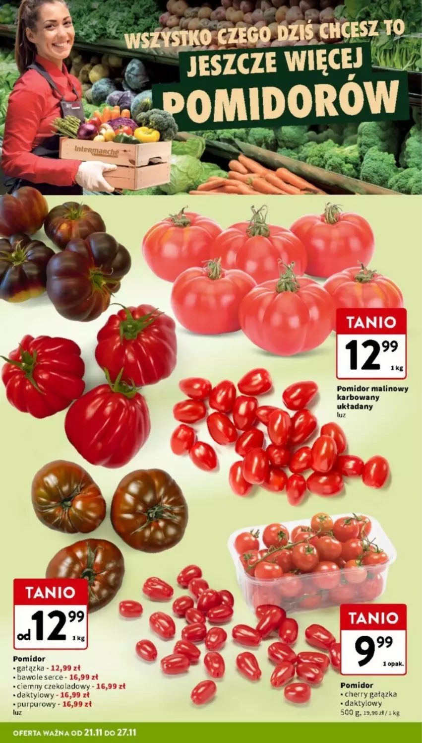 Gazetka promocyjna Intermarche - ważna 21.11 do 27.11.2024 - strona 4 - produkty: Pomidor malinowy, Pur, Ser