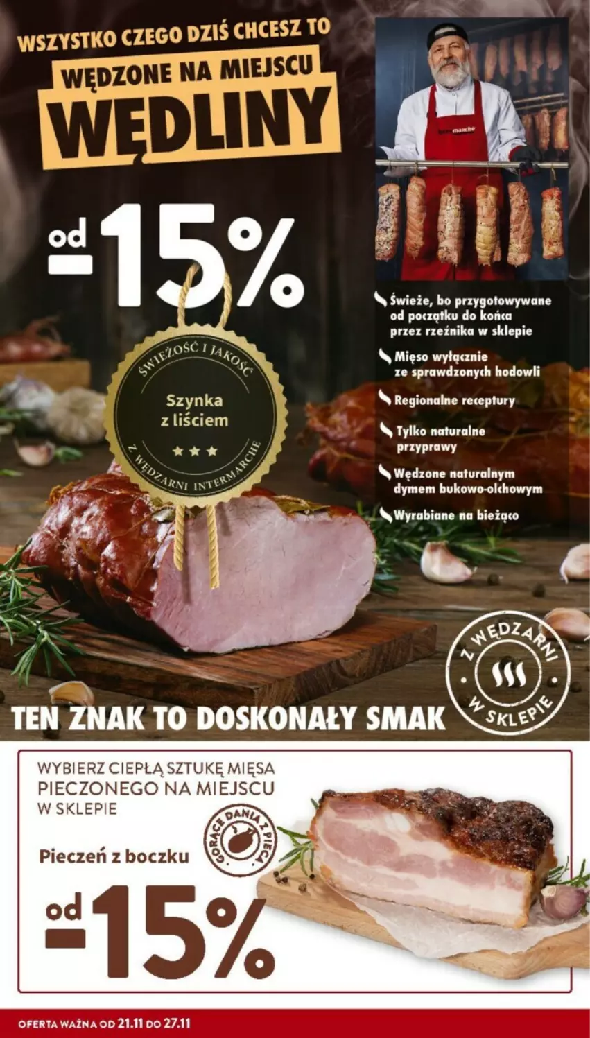 Gazetka promocyjna Intermarche - ważna 21.11 do 27.11.2024 - strona 6 - produkty: Mięso, Piec, Szynka