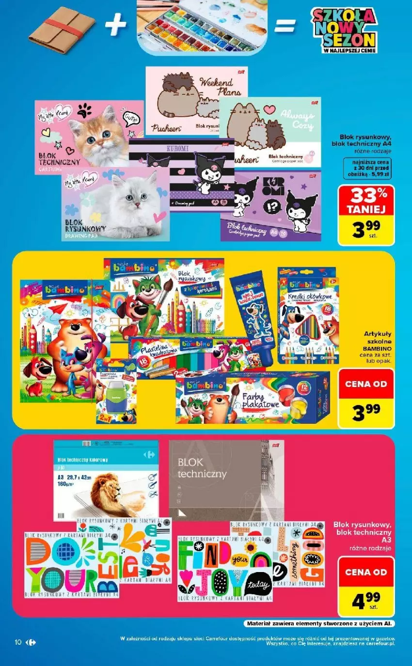 Gazetka promocyjna Carrefour - Gazetka Market SZKOŁA nowy sezon - ważna 10.08 do 12.09.2026 - strona 10 - produkty: Fa
