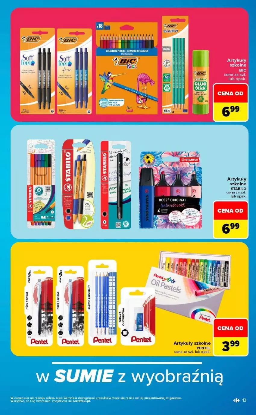 Gazetka promocyjna Carrefour - Gazetka Market SZKOŁA nowy sezon - ważna 10.08 do 12.09.2026 - strona 13 - produkty: Fa, Gin