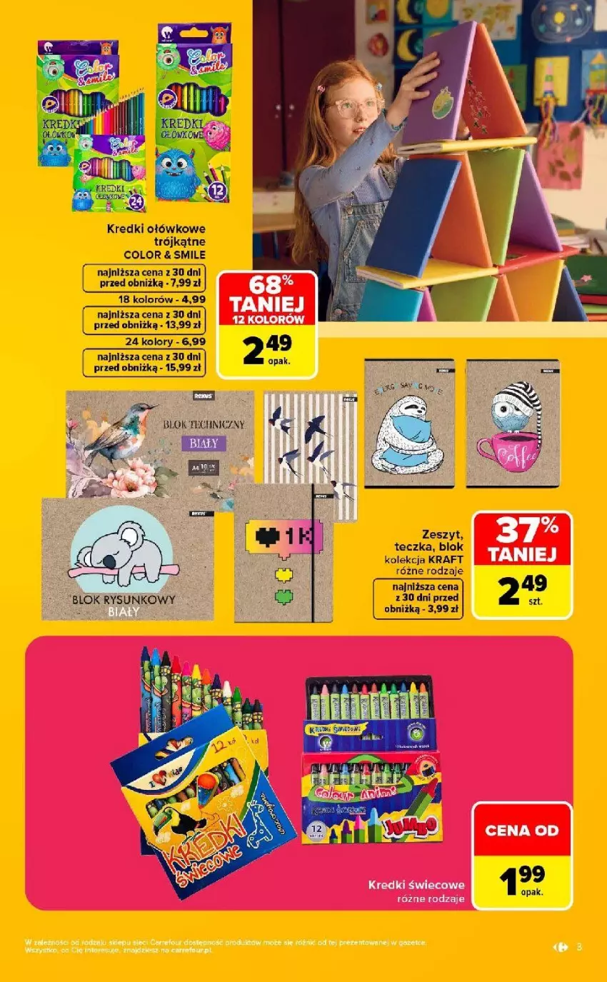 Gazetka promocyjna Carrefour - Gazetka Market SZKOŁA nowy sezon - ważna 10.08 do 12.09.2026 - strona 3 - produkty: Fa