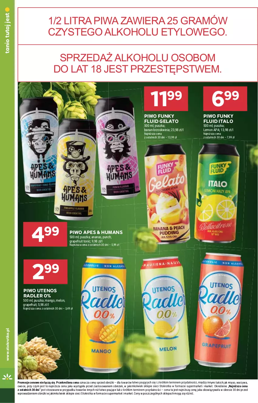 Gazetka promocyjna Stokrotka - Supermarket - ważna 13.08 do 20.08.2025 - strona 26 - produkty: Ananas, Gra, Mango, Melon, Mięso, Owoce, Piwa, Piwo, Radler, Warzywa