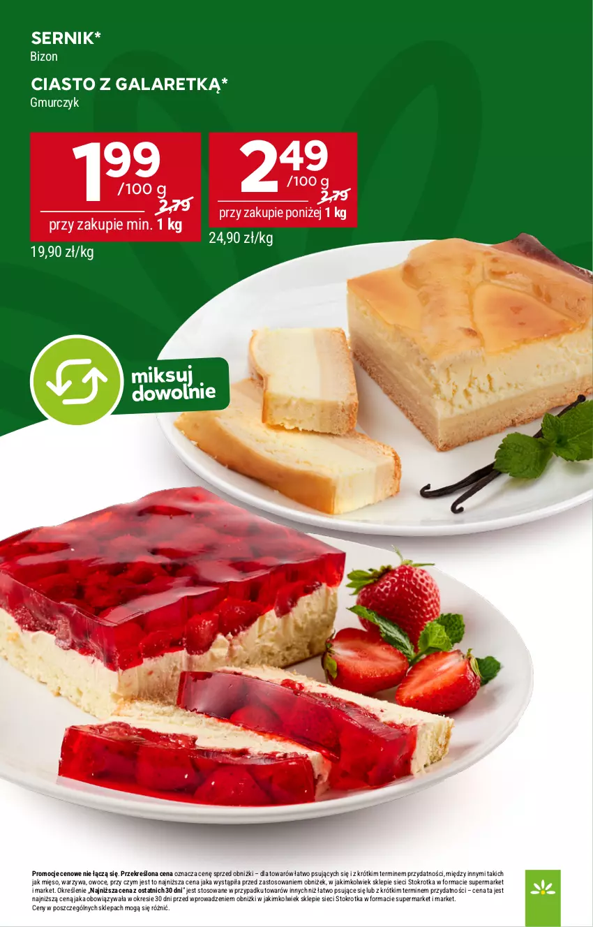 Gazetka promocyjna Stokrotka - Supermarket - ważna 13.08 do 20.08.2025 - strona 6 - produkty: Ciasto z galaretką, Gala, Mięso, Owoce, Ser, Warzywa