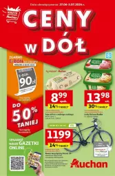 Gazetka promocyjna Auchan - Gazetka - ważna od 03.07 do 03.07.2024 - strona 1 - produkty: Jaja, Lody, Rower, Zielona Budka, Aronia, Fa
