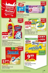 Gazetka promocyjna Auchan - Gazetka - ważna od 03.07 do 03.07.2024 - strona 22 - produkty: Papier, Tablet, Worki na śmieci, Papier toaletowy, Ręcznik, Somat, Rolki, Worki na śmiec, Foxy, Zmywarki, Tabletki do zmywarki