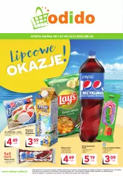Gazetka promocyjna Odido - SUPER OFERTY! - Gazetka - ważna od 14.07 do 14.07.2022 - strona 1 - produkty: Ser, Gra, Maślanka, Zott, Zottarella, Kaktus, Chipsy, Lody, Pepsi, Napój gazowany, Lay’s, Napój, Monte