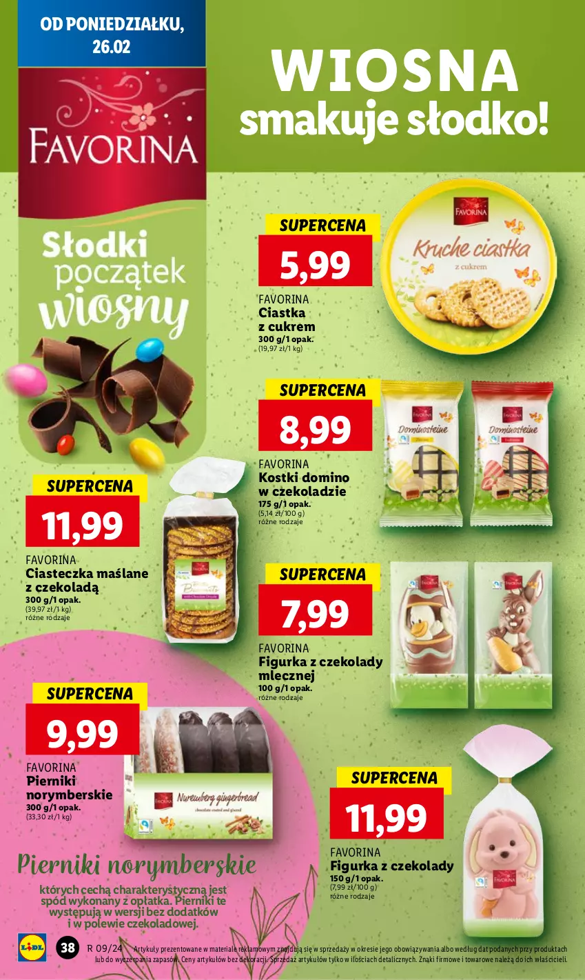 Gazetka promocyjna Lidl - GAZETKA - ważna 26.02 do 28.02.2024 - strona 40 - produkty: Ciastka, Fa, Figurka z czekolady, Piernik