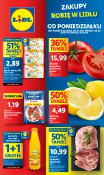 Gazetka promocyjna Lidl - GAZETKA - Gazetka - ważna od 28.02 do 28.02.2024 - strona 1 - produkty: Sok, Gra, Karkówka wieprzowa, Cytryny, Pilos, Morliny, Masło, Kiełbasa, Pomidory, Kiełbasa śląska