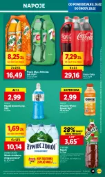 Gazetka promocyjna Lidl - GAZETKA - Gazetka - ważna od 28.02 do 28.02.2024 - strona 47 - produkty: 7up, Pepsi max, Mirinda, Coca-Cola, Napoje, LANA, Pepsi, Napój izotoniczny, Tymbark, Oshee, Woda, Napój