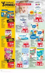 Gazetka promocyjna Kaufland - OFERTA TYGODNIA - Gazetka - ważna od 20.07 do 20.07.2022 - strona 36 - produkty: HiPP, Ser, Ryż, Gra, Gerber, Pampers, Mleko modyfikowane, Pieluchy, Majtki, BoboVita, O nas, Vita C, Chusteczki, Danie dla dzieci, Dzieci, Deser, Pieluchomajtki, Nestlé, Mleko