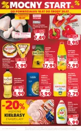 Gazetka promocyjna Kaufland - OFERTA TYGODNIA - Gazetka - ważna od 20.07 do 20.07.2022 - strona 56 - produkty: Kurczak, Lubella, Makaron, Sok, Do mycia naczyń, Bell, Brie, Président, Papryka czerwona, Papryka, Beskidzki, Kawa mielona, Kawa, Płyn do mycia naczyń, Fortuna, Camembert, Mąka, Fairy, Młynpol, Bella, Płyn do mycia, Mąka pszenna, Jacobs, Waga, Olej, Fa