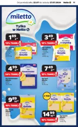 Gazetka promocyjna Netto - Od Poniedziałku - Gazetka - ważna od 27.07 do 27.07.2024 - strona 11 - produkty: Ser topiony, Top, Ser, Ser kozi, Gouda, Emmental