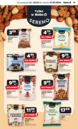 Gazetka promocyjna Netto - Od Poniedziałku - Gazetka - ważna od 27.07 do 27.07.2024 - strona 17 - produkty: Pistacje, Ser, Orzeszki, Migdały, Mieszanka studencka, Chipsy, Orzeszki ziemne