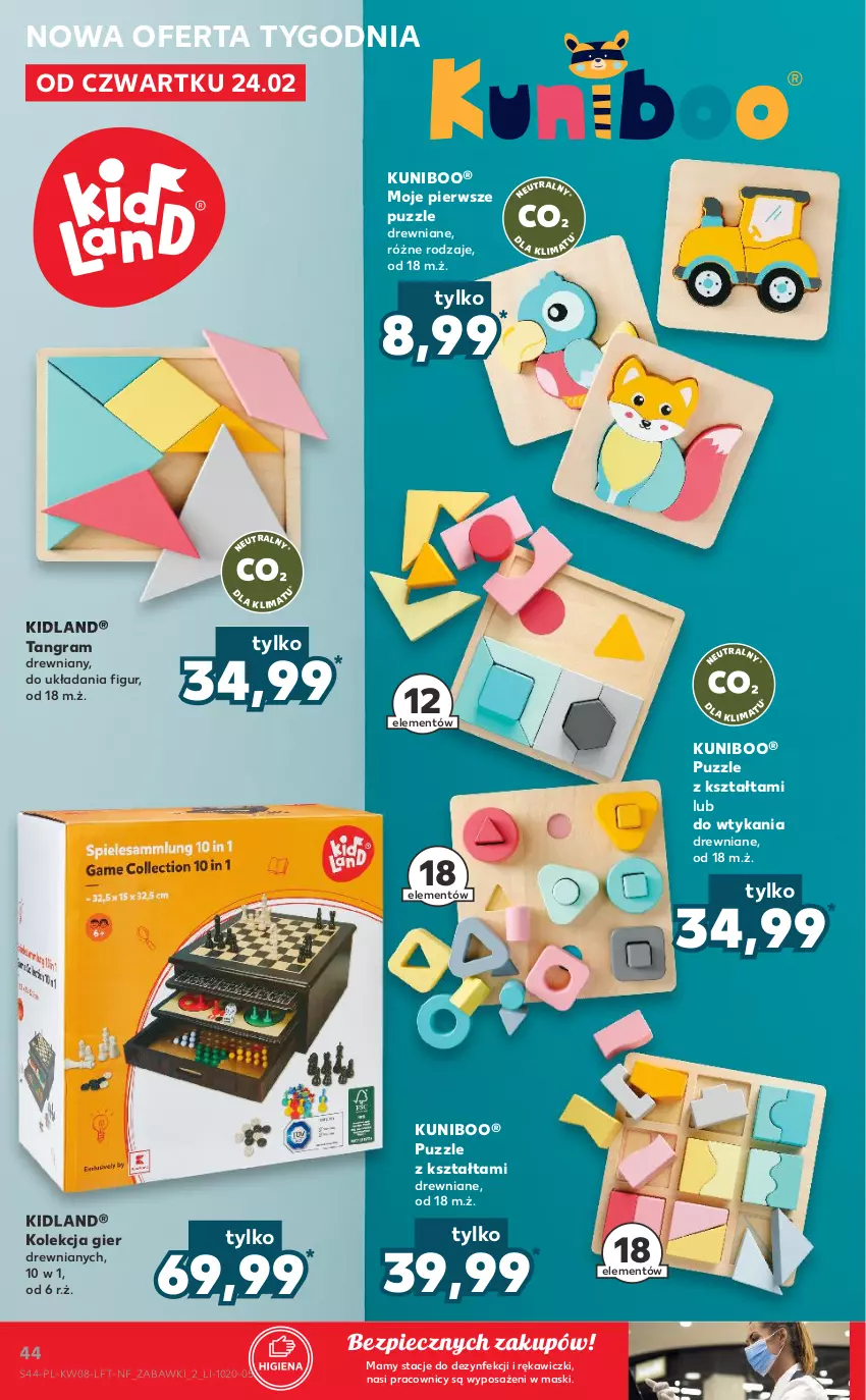 Gazetka promocyjna Kaufland - OFERTA TYGODNIA - ważna 24.02 do 02.03.2022 - strona 44 - produkty: Gra, Piec, Puzzle