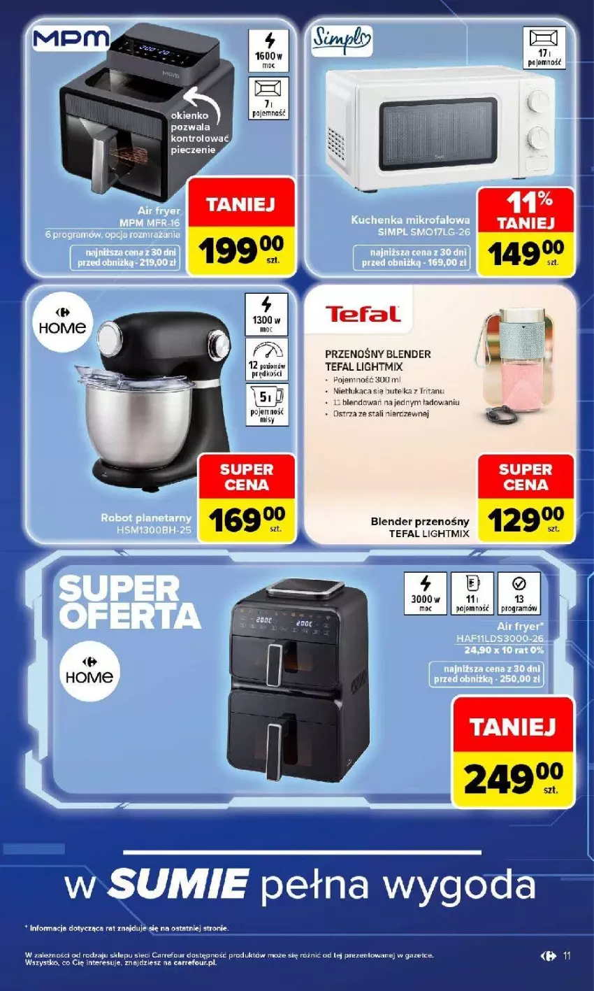 Gazetka promocyjna Carrefour - Gazetka Carrefour w SUMIE multimedia dla każdego - ważna 17.08 do 05.09.2026 - strona 11 - produkty: Blender, Fa, Tefal