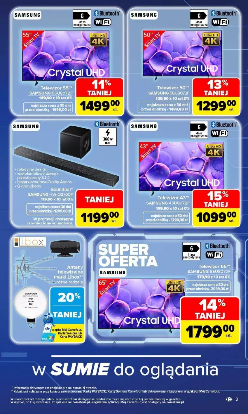 Gazetka promocyjna Carrefour - Gazetka Carrefour w SUMIE multimedia dla każdego - ważna 17.08 do 05.09.2026 - strona 3 - produkty: Fa, LG, Samsung