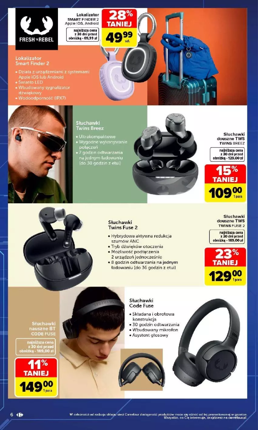 Gazetka promocyjna Carrefour - Gazetka Carrefour w SUMIE multimedia dla każdego - ważna 17.08 do 05.09.2026 - strona 6 - produkty: Fa, Por, Słuchawki