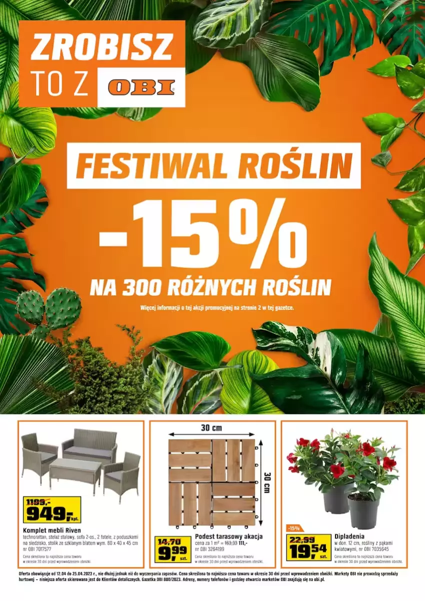 Gazetka promocyjna Obi - Gazetka OBI - ważna 12.04 do 25.04.2023 - strona 1 - produkty: Dres, Telefon