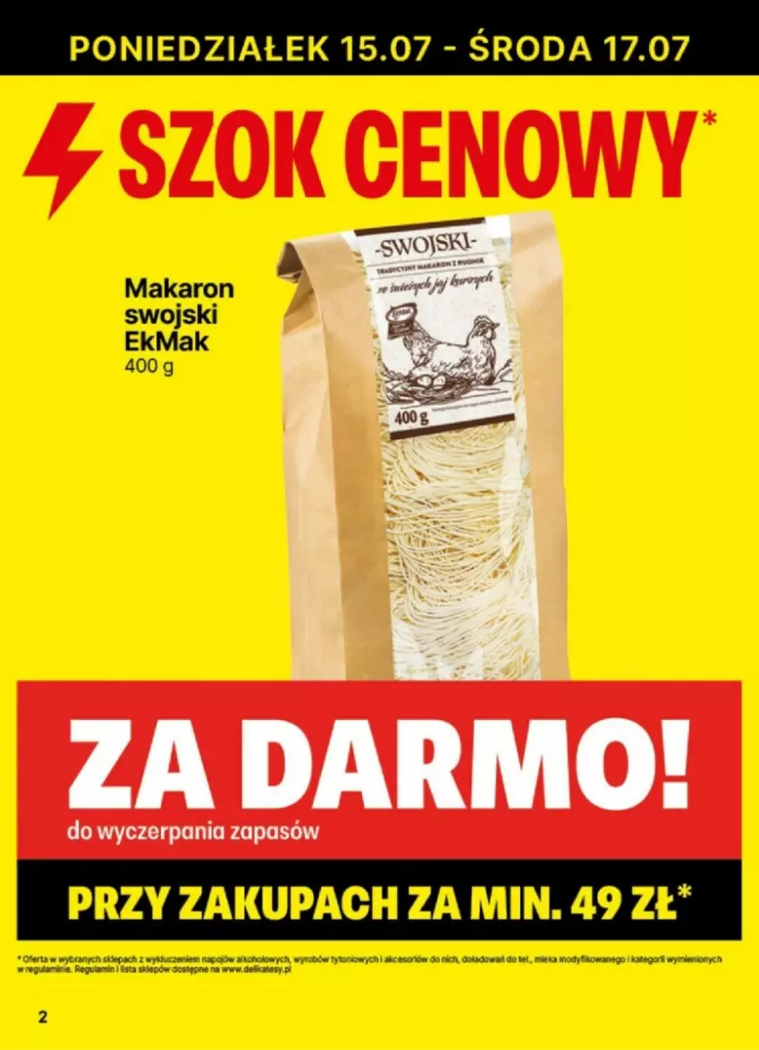 Gazetka promocyjna Delikatesy Centrum - ważna 15.07 do 21.07.2024 - strona 12 - produkty: Makaron