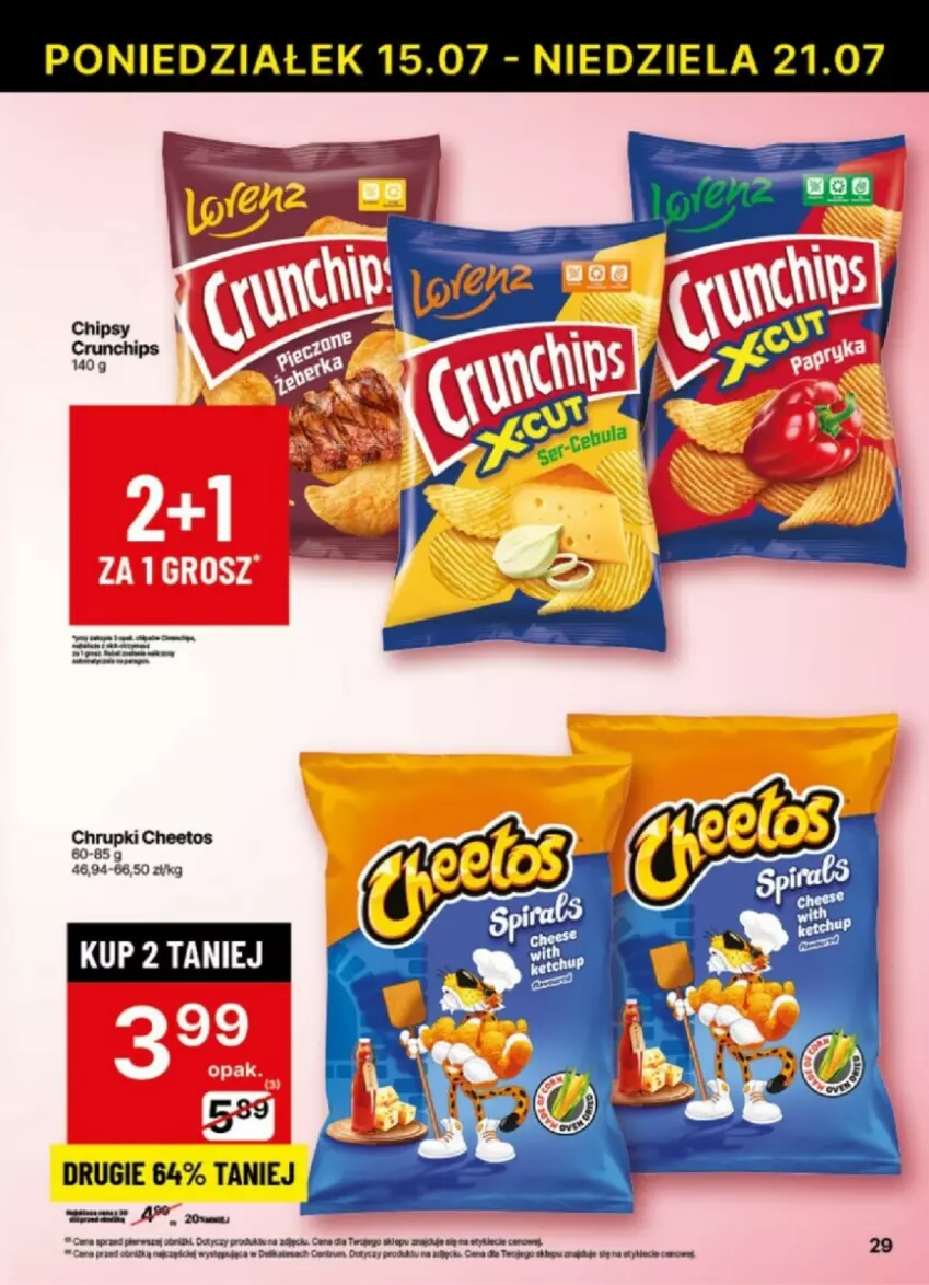 Gazetka promocyjna Delikatesy Centrum - ważna 15.07 do 21.07.2024 - strona 22 - produkty: Cheetos, Chrupki, Dell, Gra, Rum