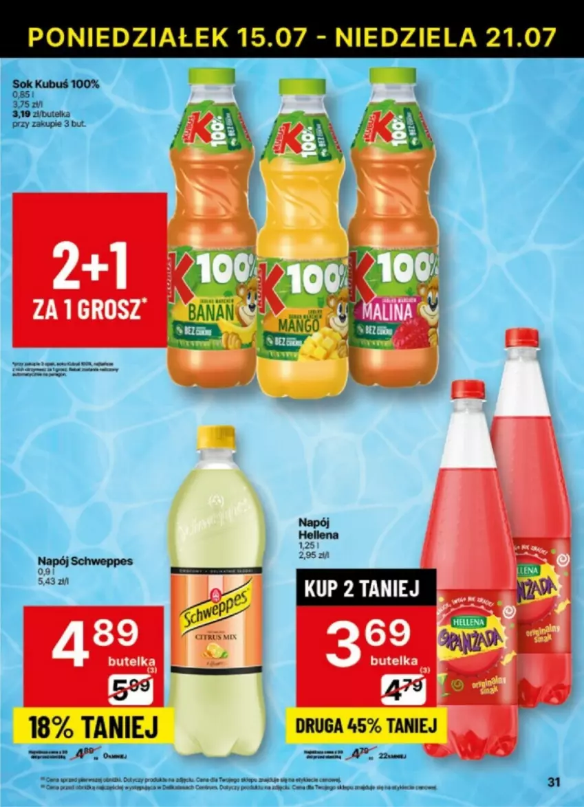 Gazetka promocyjna Delikatesy Centrum - ważna 15.07 do 21.07.2024 - strona 25 - produkty: Kubuś, Rum, Sok