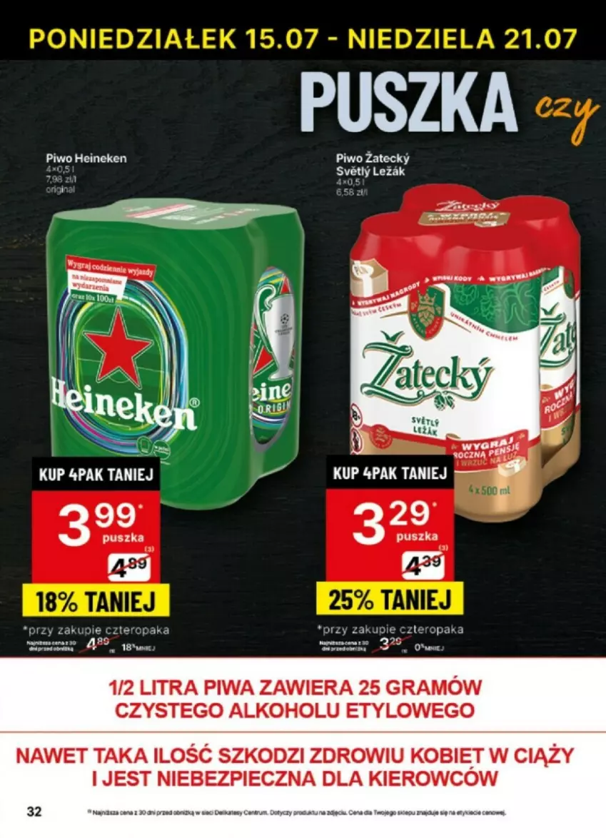 Gazetka promocyjna Delikatesy Centrum - ważna 15.07 do 21.07.2024 - strona 26 - produkty: Gra, Heineken, LG, Piec, Piwa, Piwo, Rum