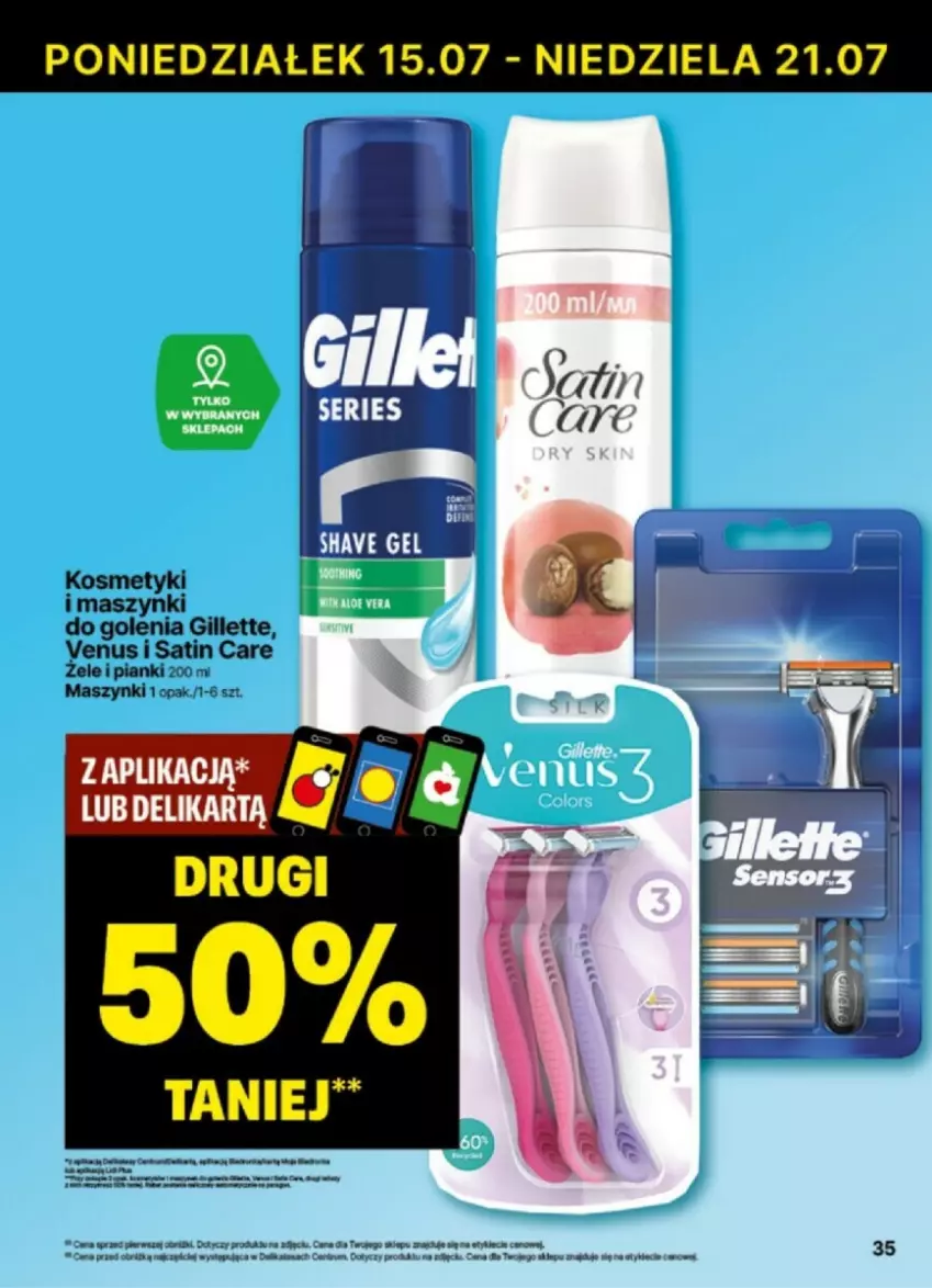 Gazetka promocyjna Delikatesy Centrum - ważna 15.07 do 21.07.2024 - strona 29 - produkty: Gillette, Rum, Sati, Venus