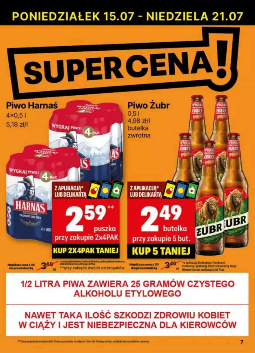 Gazetka promocyjna Delikatesy Centrum - ważna 15.07 do 21.07.2024 - strona 38 - produkty: Gra, Harnaś, Piec, Piwa, Piwo