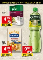 Gazetka promocyjna Delikatesy Centrum - Gazetka - ważna od 21.07 do 21.07.2024 - strona 17 - produkty: Lubella, Makaron, Ryż, Bell, Jaja, Bella, Olej, Ryż naturalny