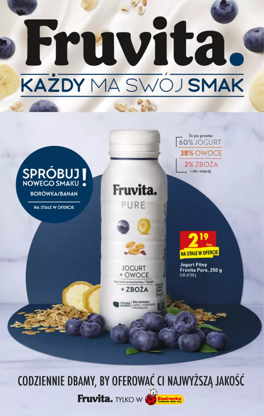 Gazetka promocyjna Biedronka - W tym tygodniu PN - ważna 15.03 do 20.03.2021 - strona 25 - produkty: Borówka, Jogurt, Jogurt pitny, Pur