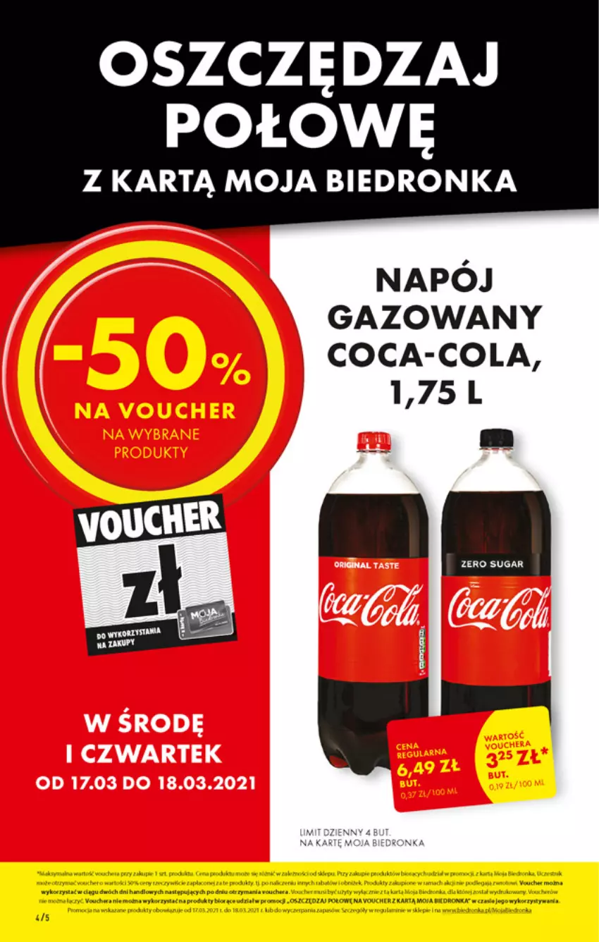 Gazetka promocyjna Biedronka - W tym tygodniu PN - ważna 15.03 do 20.03.2021 - strona 4 - produkty: Coca-Cola, Moda, Napój, Napój gazowany