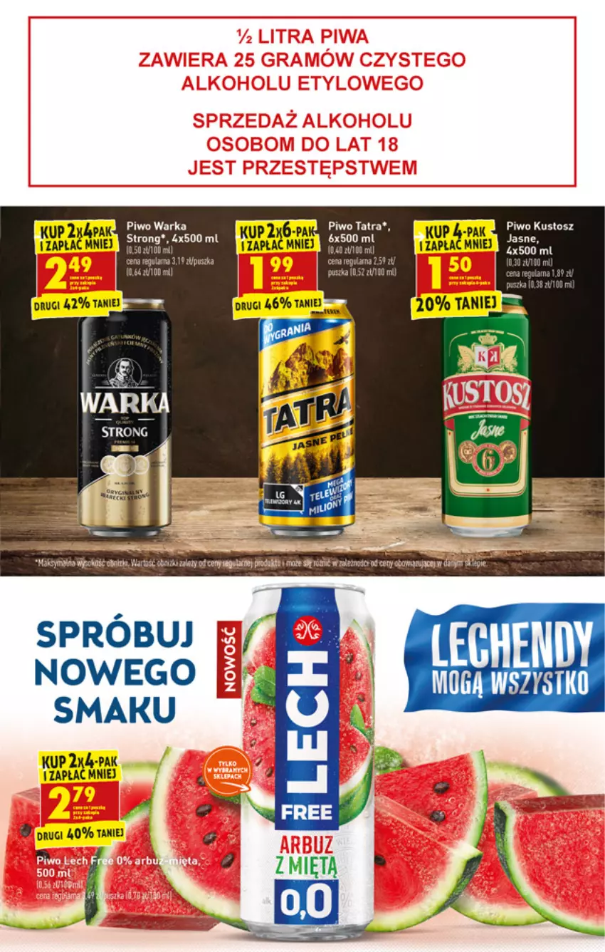 Gazetka promocyjna Biedronka - W tym tygodniu PN - ważna 15.03 do 20.03.2021 - strona 49 - produkty: Piwo, Tatra, Warka