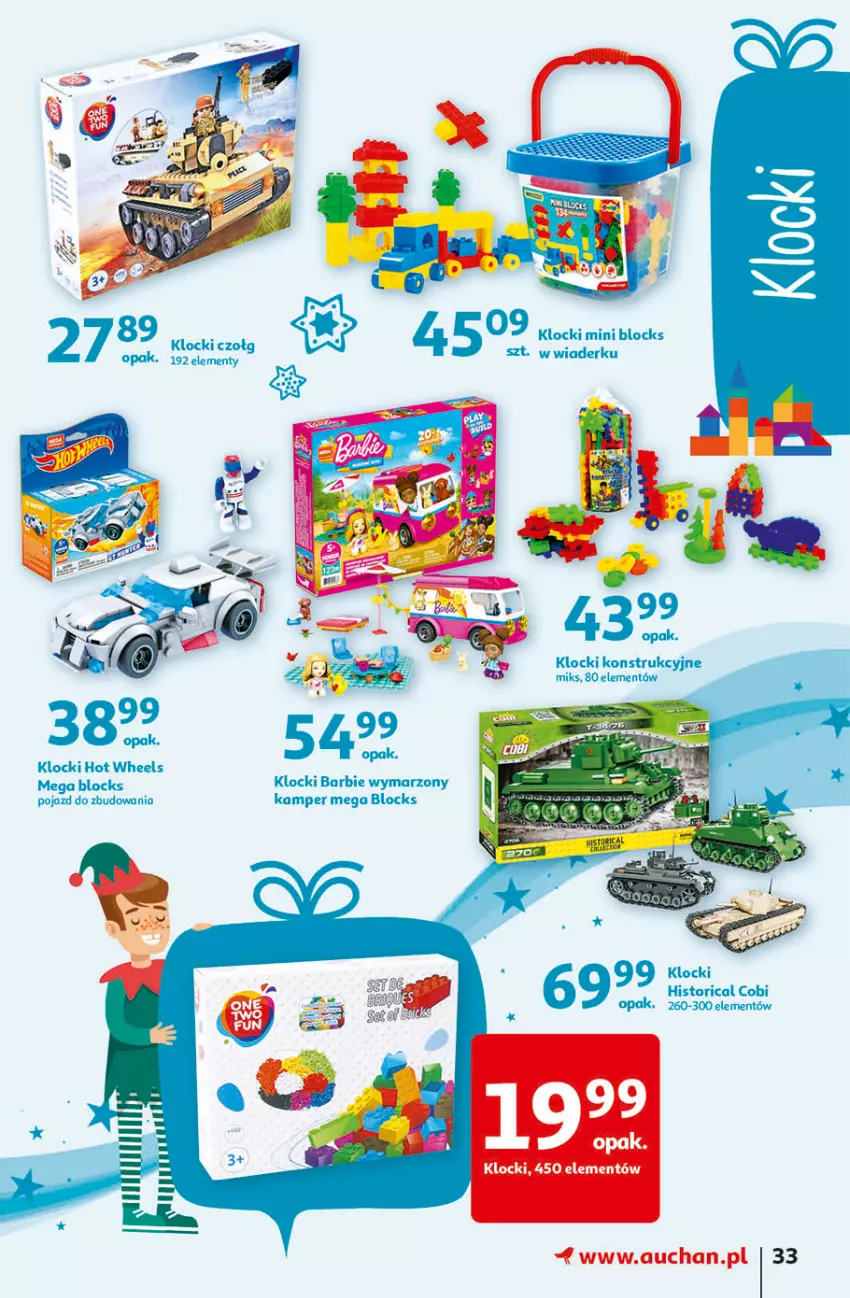 Gazetka promocyjna Auchan - Jesienne hiperokazje Hipermarkety - ważna 04.11 do 10.11.2021 - strona 33 - produkty: Barbie, Hot Wheels, Klocki, LG, Pojazd