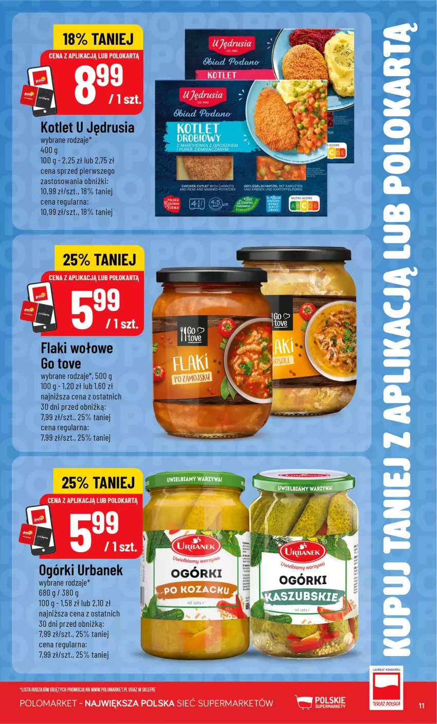 Gazetka promocyjna PoloMarket - Kupuj taniej z Polokartą - ważna 01.07 do 07.07.2026 - strona 11 - produkty: Flaki, Flaki wołowe, Kotlet, Laur, Tera