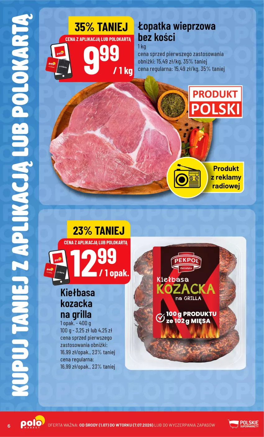 Gazetka promocyjna PoloMarket - Kupuj taniej z Polokartą - ważna 01.07 do 07.07.2026 - strona 6 - produkty: Grill, Kiełbasa