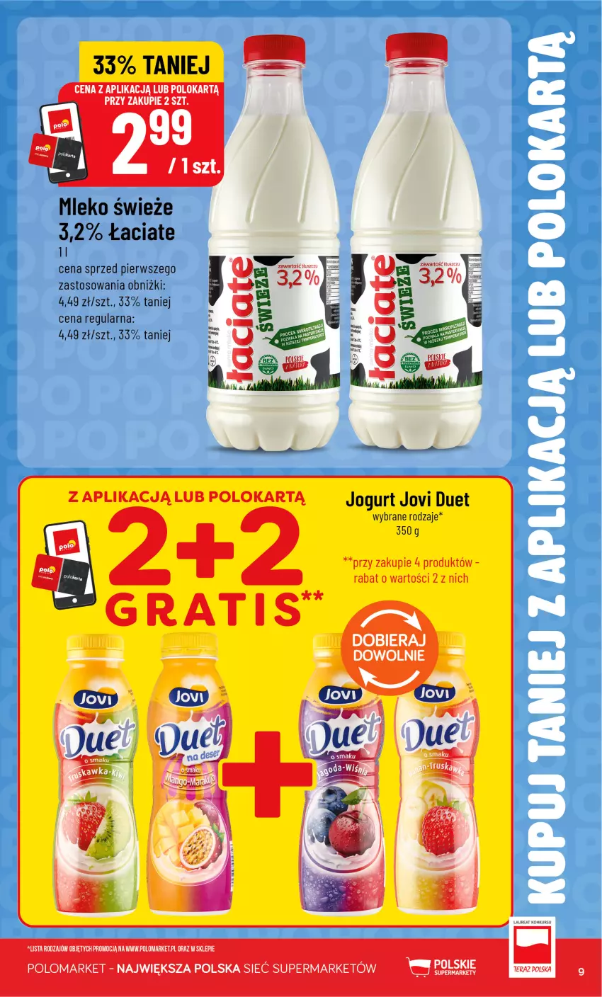 Gazetka promocyjna PoloMarket - Kupuj taniej z Polokartą - ważna 01.07 do 07.07.2026 - strona 9 - produkty: Jogurt, Laur, Mleko, Tera