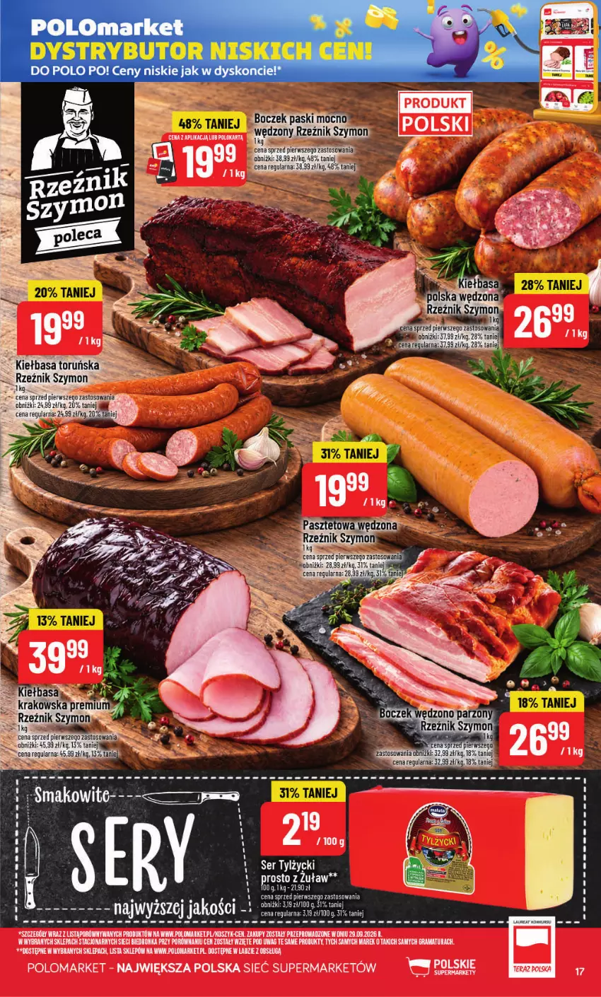 Gazetka promocyjna PoloMarket - Gazetka POLOmarket - ważna 28.10 do 03.11.2026 - strona 17 - produkty: Gra, Kiełbasa, Kosz, Pasztet, Por, Rama, Ser, Ser tylżycki, Sos