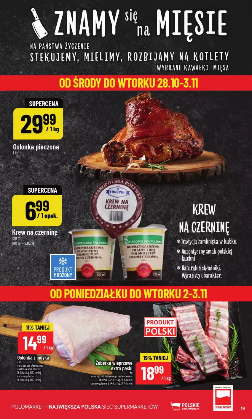 Gazetka promocyjna PoloMarket - Gazetka POLOmarket - ważna 28.10 do 03.11.2026 - strona 19 - produkty: Kotlet, Stek
