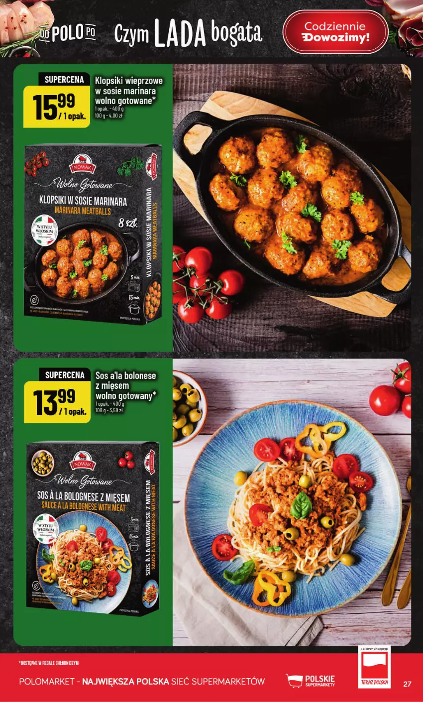 Gazetka promocyjna PoloMarket - Gazetka POLOmarket - ważna 28.10 do 03.11.2026 - strona 27 - produkty: Klopsiki, Sos