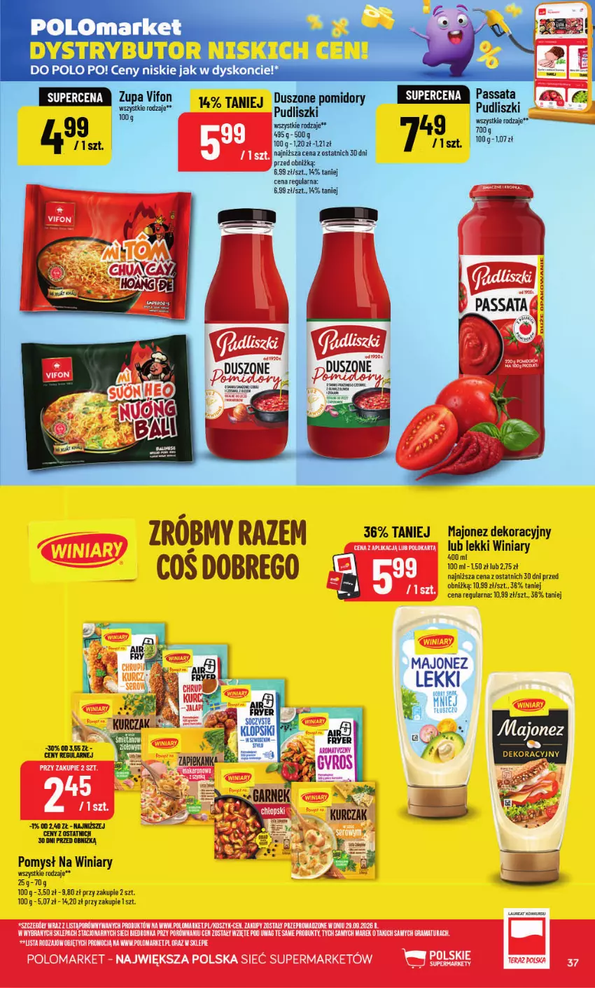Gazetka promocyjna PoloMarket - Gazetka POLOmarket - ważna 28.10 do 03.11.2026 - strona 37 - produkty: Gra, Kosz, LG, Majonez, Por, Pudliszki, Rama, Winiary, Zupa