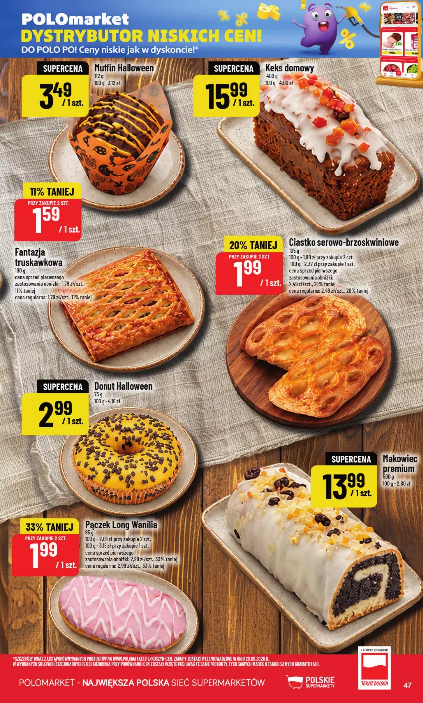 Gazetka promocyjna PoloMarket - Gazetka POLOmarket - ważna 28.10 do 03.11.2026 - strona 47 - produkty: Fa, Fanta, LG, Pączek